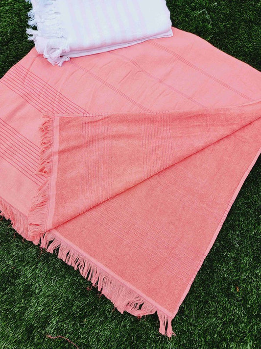 Stacey B's One sided Terry Towel - Sand free - Pink