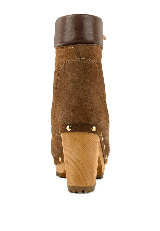 Stacey B's Masya  Handcrafted Collared Suede Boot