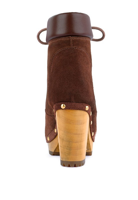 Stacey B's Masya  Handcrafted Collared Suede Boot