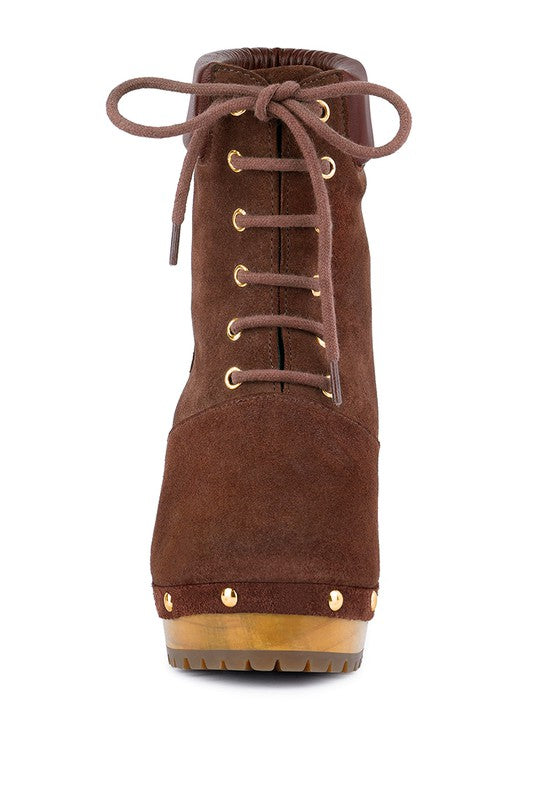 Stacey B's Masya  Handcrafted Collared Suede Boot