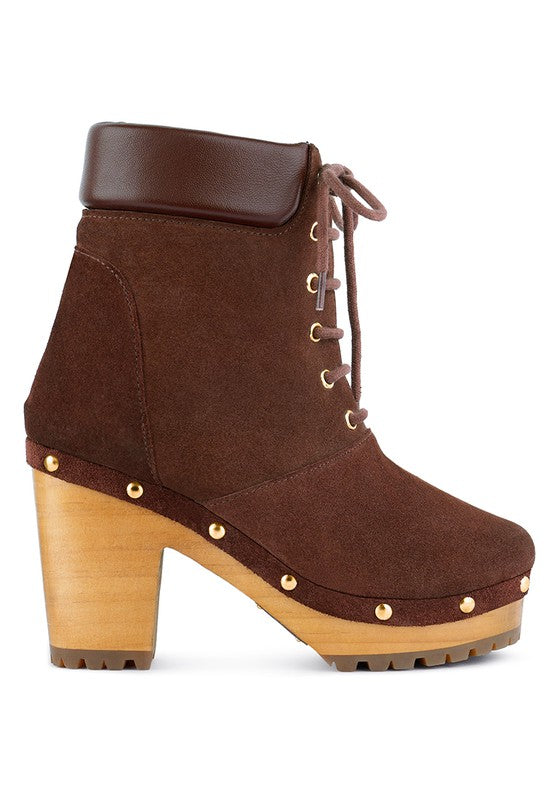 Stacey B's Masya  Handcrafted Collared Suede Boot
