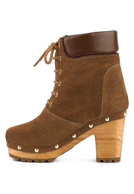 Stacey B's Masya  Handcrafted Collared Suede Boot