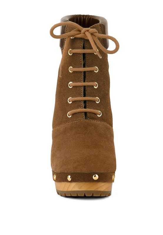 Stacey B's Masya  Handcrafted Collared Suede Boot