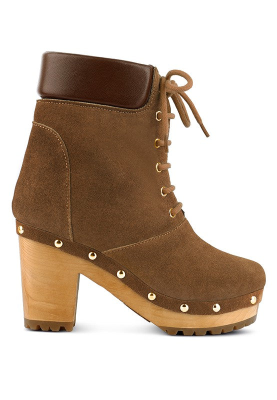 Stacey B's Masya  Handcrafted Collared Suede Boot