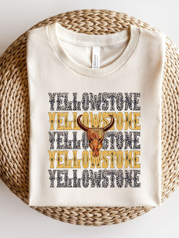 Stacey B's Yellowstone Stacked Leopard  Boutique Style Tee