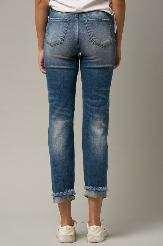 Stacey B's Mil-Rise Boyfriend Jeans