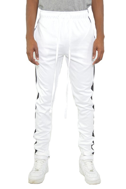 Stacey B's Slim Fit Single Stripe Track Pant