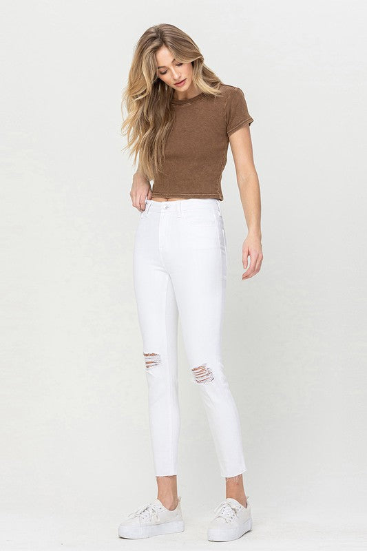 Stacey B's High Rise Crop Skinny Jeans