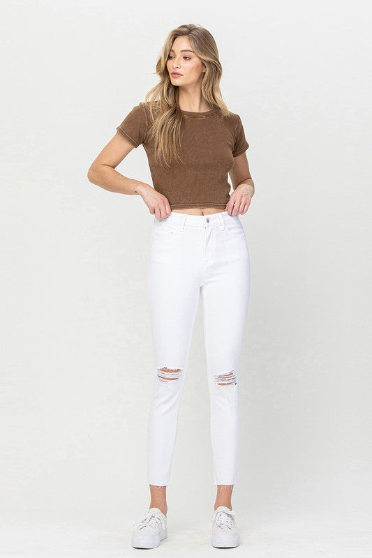 Stacey B's High Rise Crop Skinny Jeans