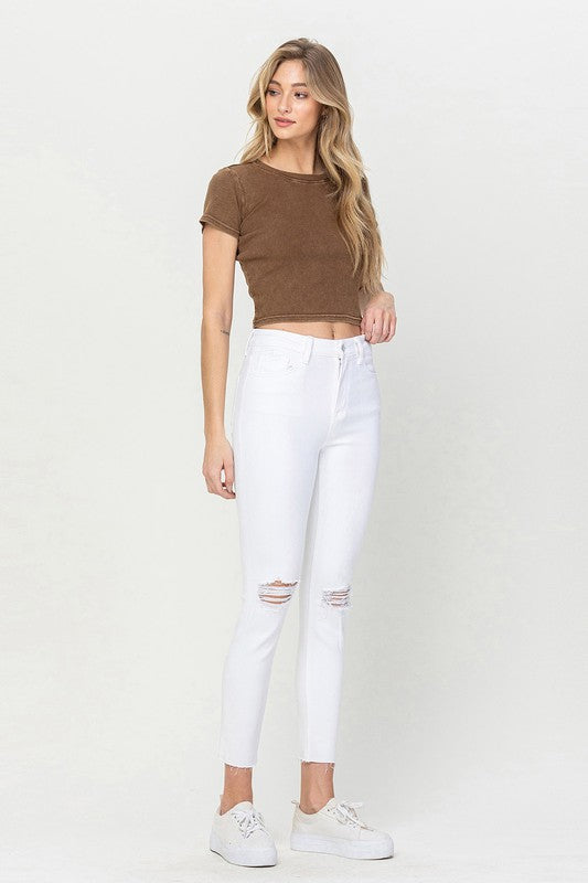 Stacey B's High Rise Crop Skinny Jeans