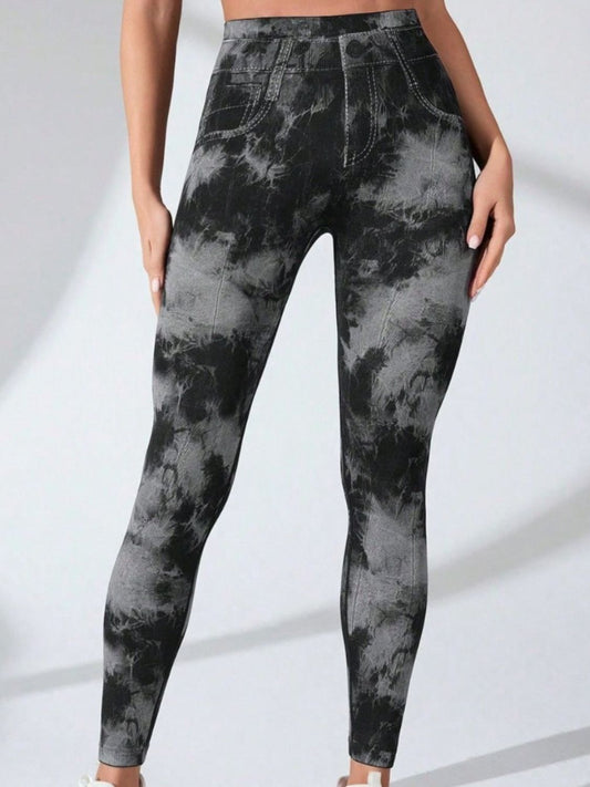 Stacey B's Tie-Dye High Waist Active Leggings