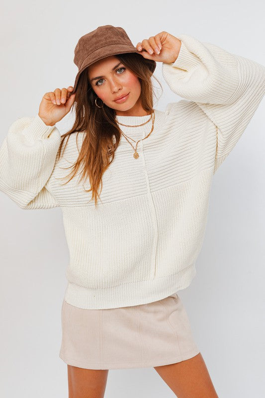 Stacey B's Ribbed Knitted Sweater