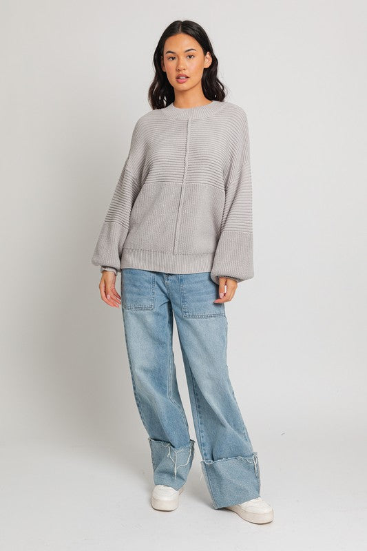 Stacey B's Ribbed Knitted Sweater