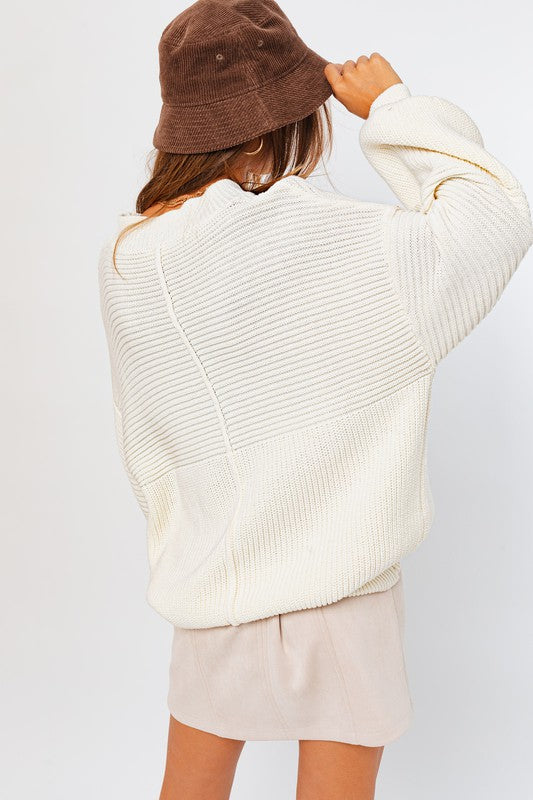 Stacey B's Ribbed Knitted Sweater