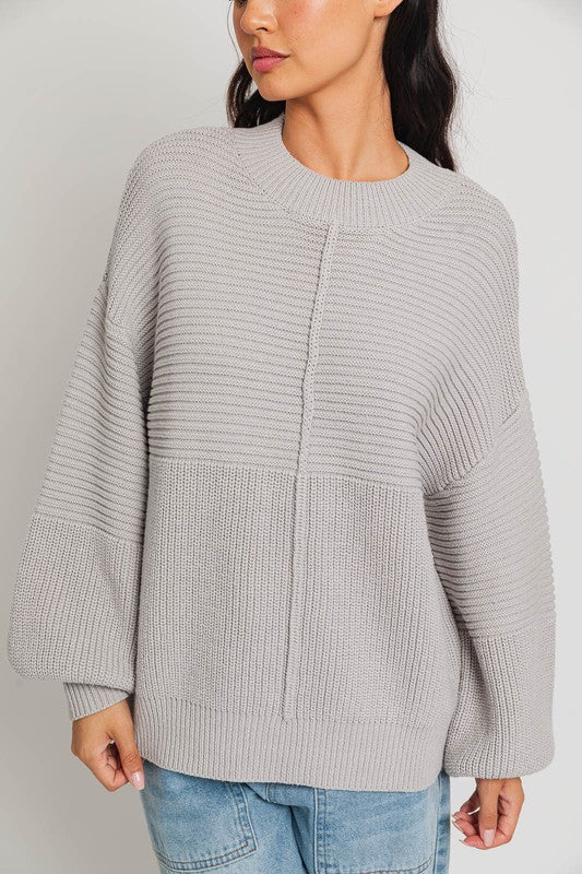 Stacey B's Ribbed Knitted Sweater