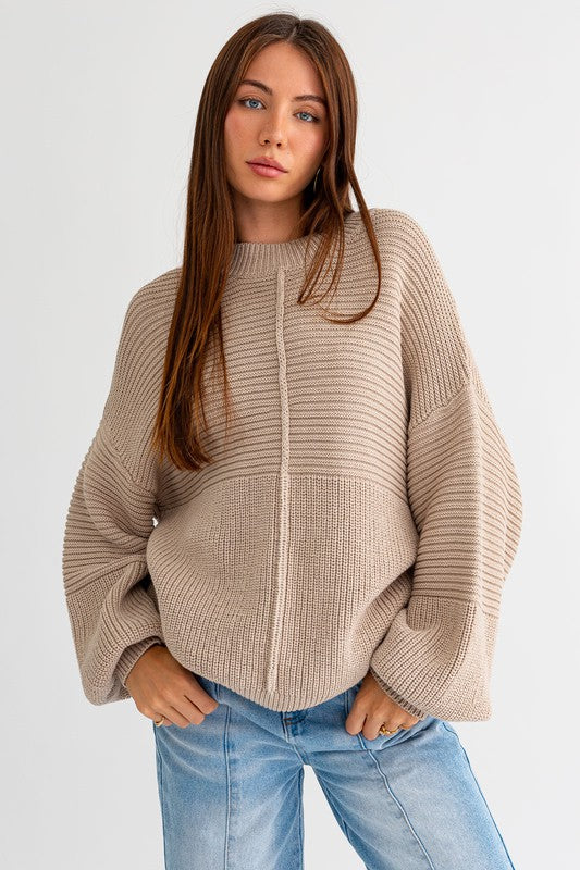 Stacey B's Ribbed Knitted Sweater