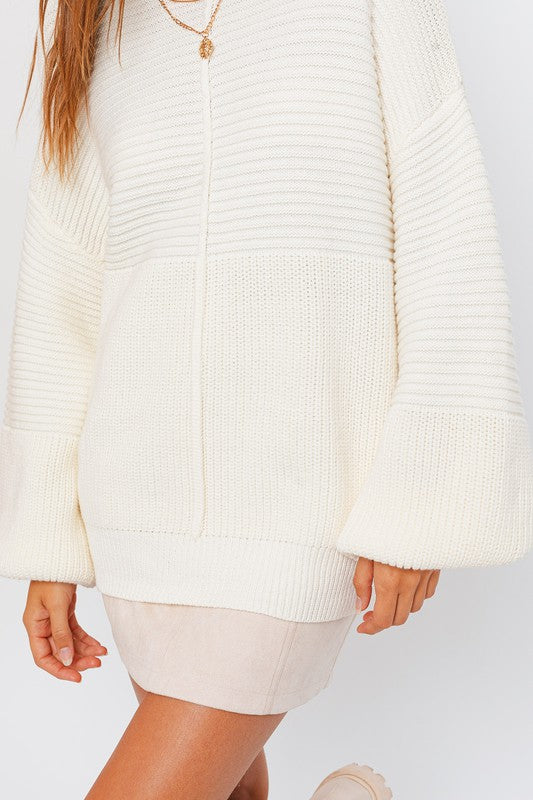 Stacey B's Ribbed Knitted Sweater