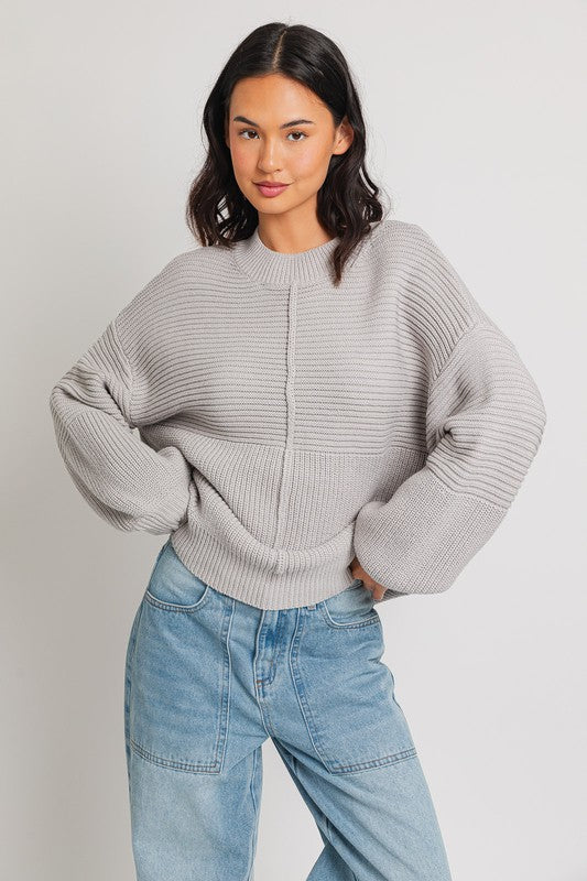 Stacey B's Ribbed Knitted Sweater