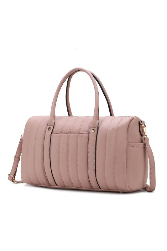 Stacey B's MFK Collection Luana Quilted Duffle Bag by Mia K