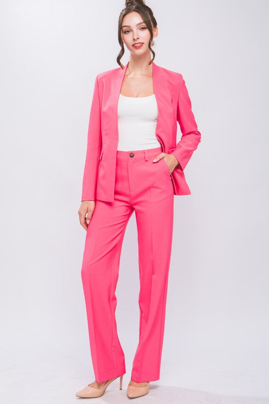 Stacey B's Formal Straight Leg Blazer Pants