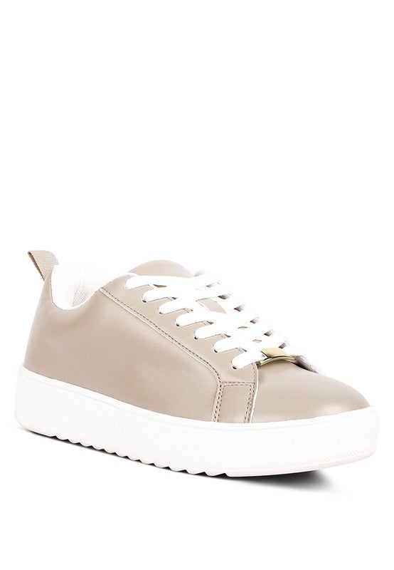 Stacey B's Rouxy Faux Leather Sneakers