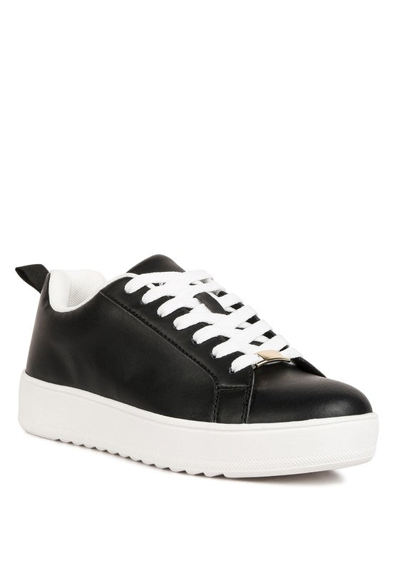 Stacey B's Rouxy Faux Leather Sneakers