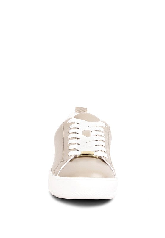 Stacey B's Rouxy Faux Leather Sneakers