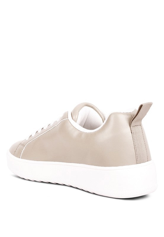 Stacey B's Rouxy Faux Leather Sneakers