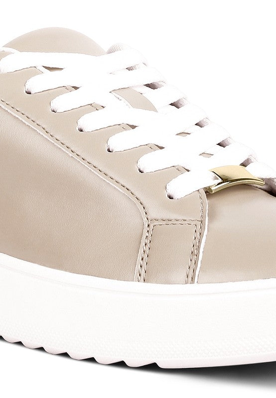 Stacey B's Rouxy Faux Leather Sneakers