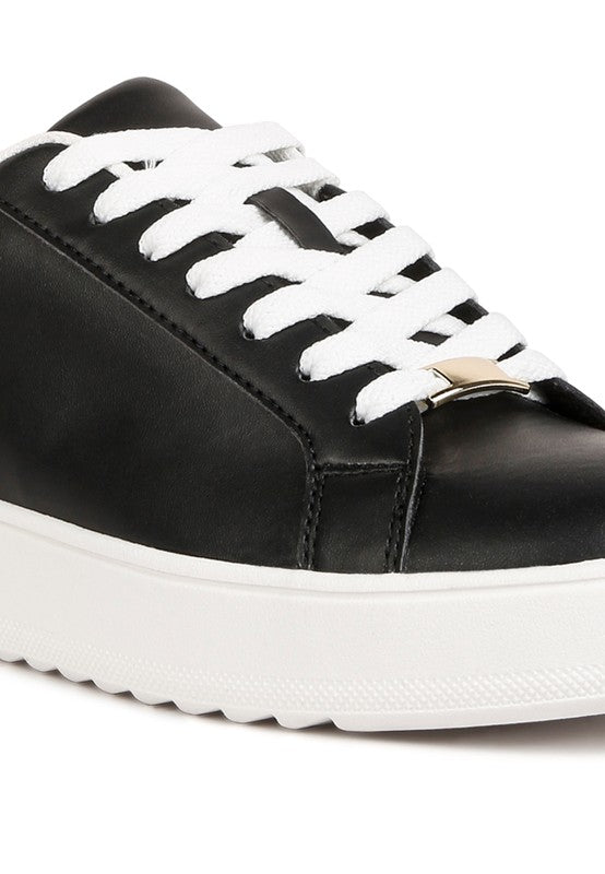 Stacey B's Rouxy Faux Leather Sneakers