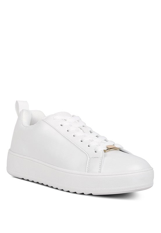 Stacey B's Rouxy Faux Leather Sneakers