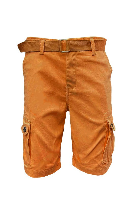 Stacey B's Weiv Mens Belted Cargo Shorts with Belt