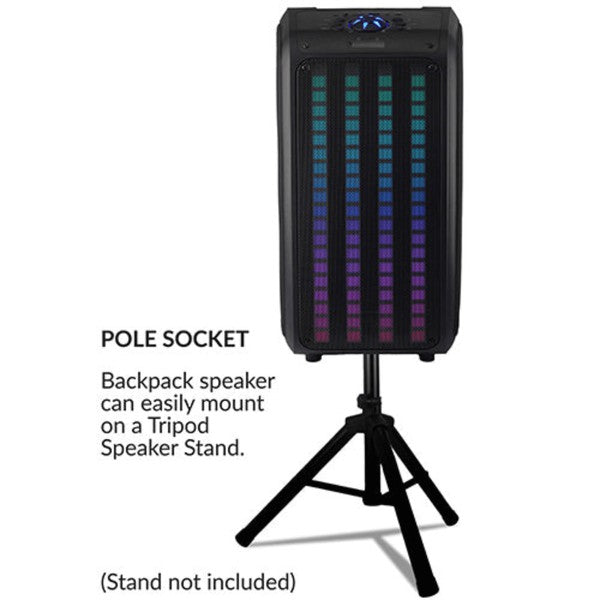 Stacey B's Supersonic 2 x 6.5 Inch  Portable Backpack Speaker