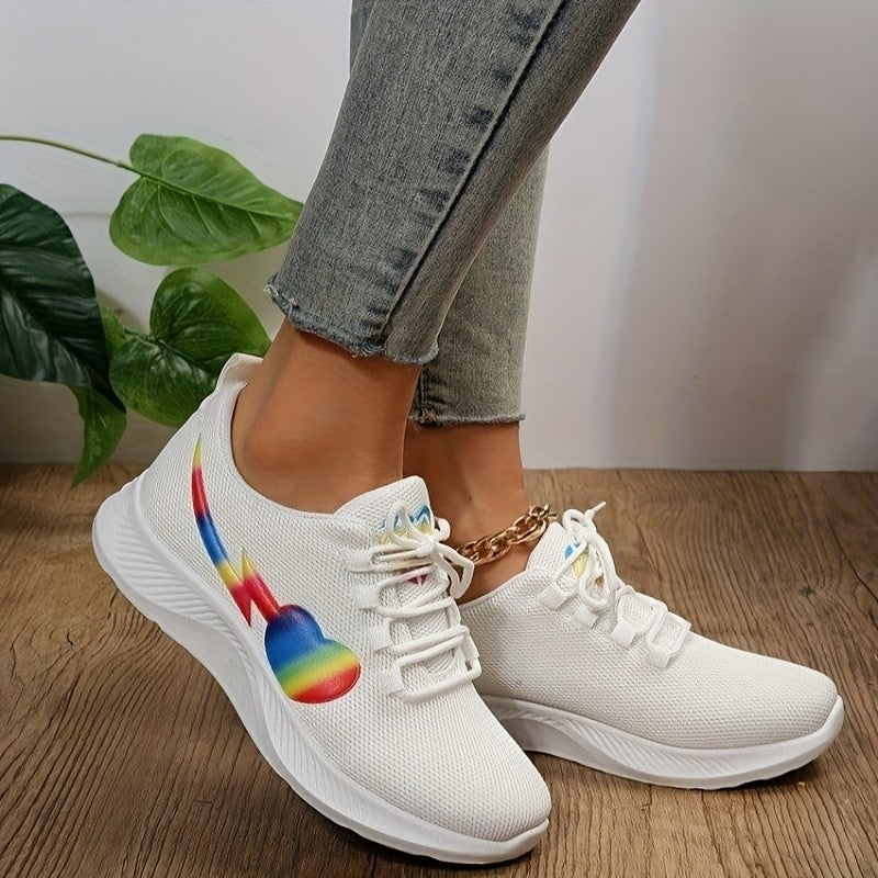 Stacey B's Mesh Lace-Up Sneakers