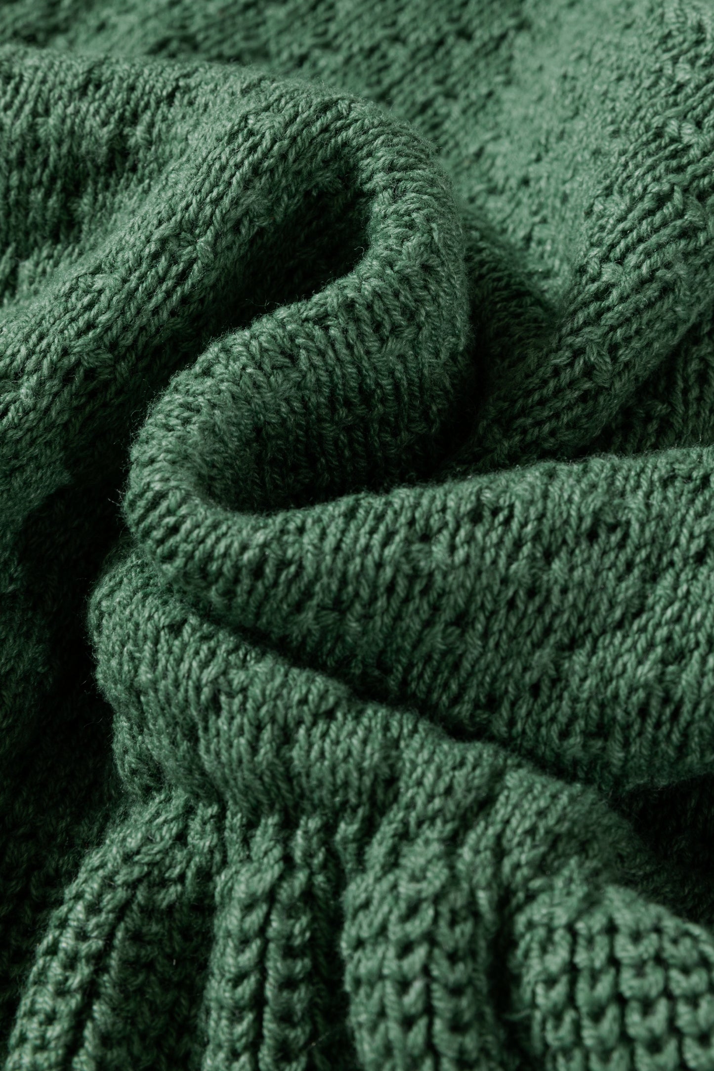 Stacey B's Mist Green Solid Lantern Sleeve Empire Waist Short Sweater Dress