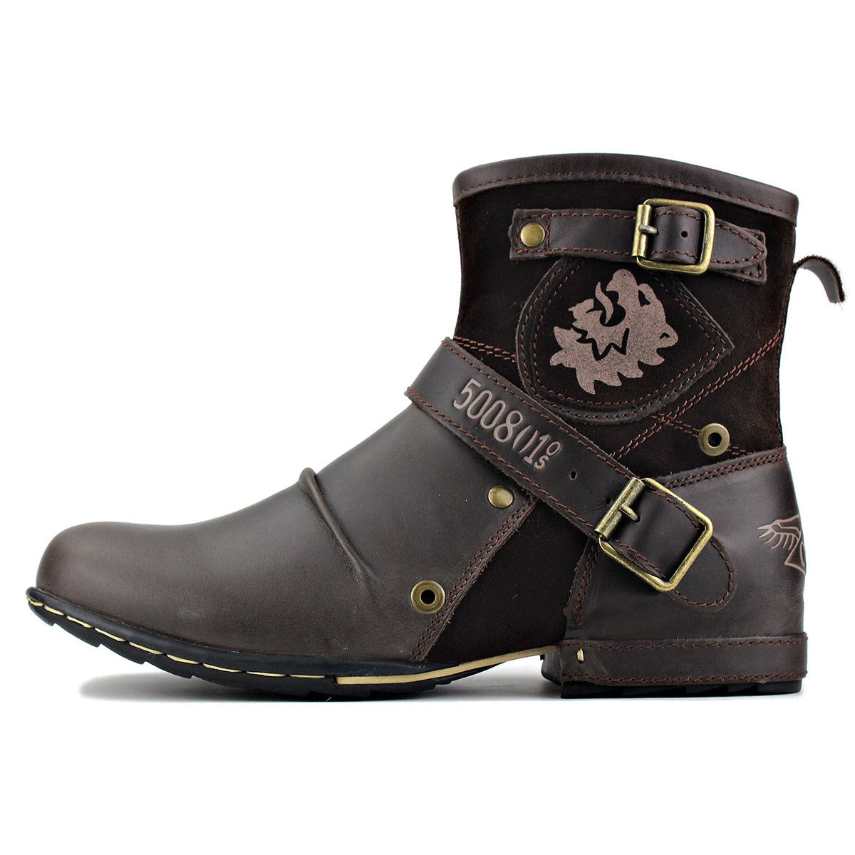 Stacey B's Western denim color changing Martin shoes for men leather shoes for men