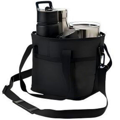 Stacey B's 4-Compartment Leakproof Drink Carrier Bag – Adjustable Strap Beverage Holder for Car & Travel