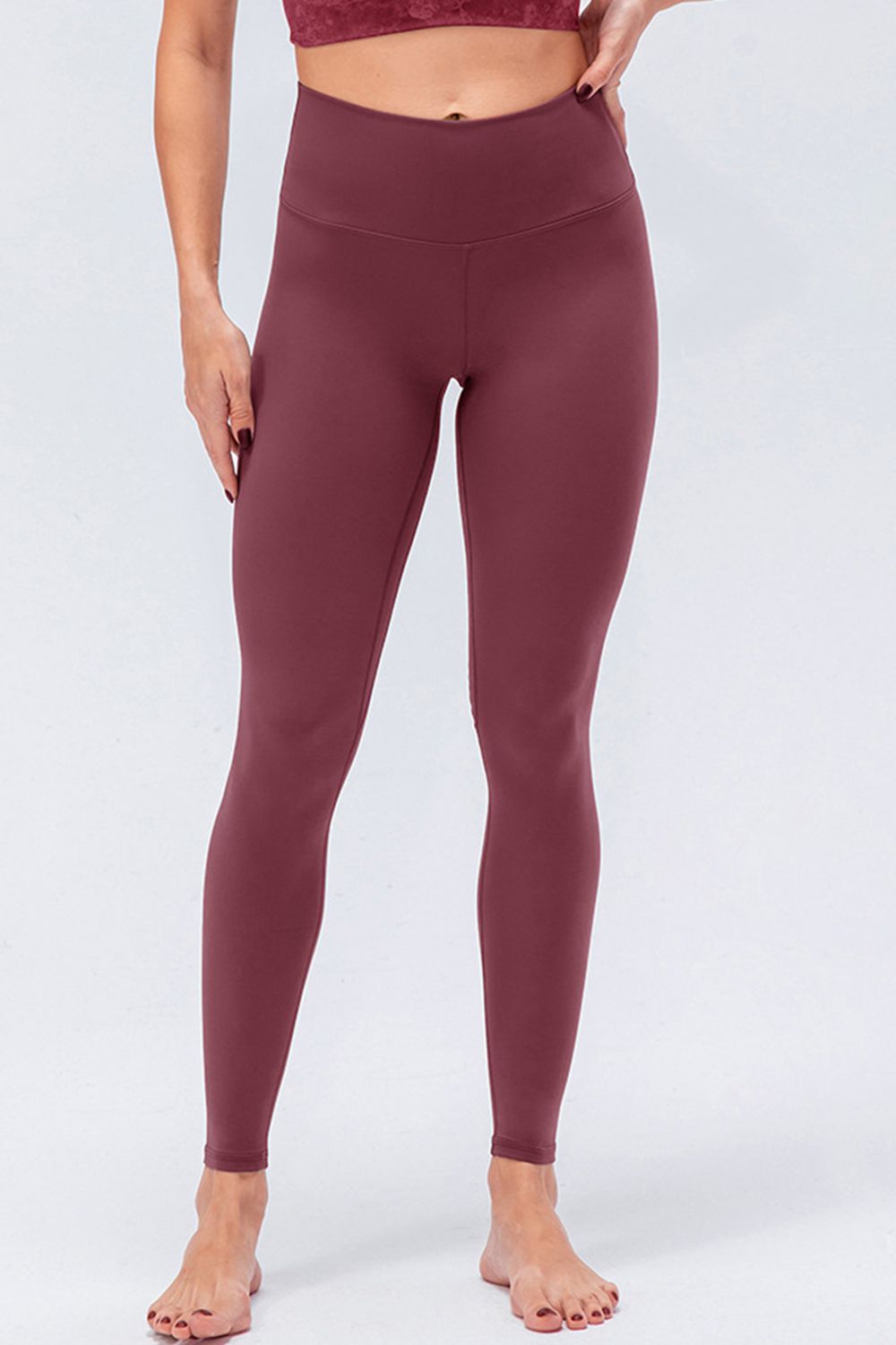 Stacey B's Wide Waistband Slim Fit Active Leggings