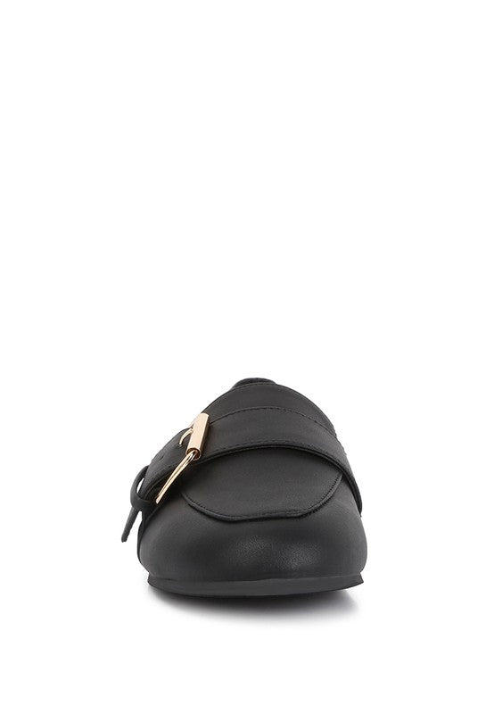 Stacey B's Saskia Pin Buckle Detail Loafers