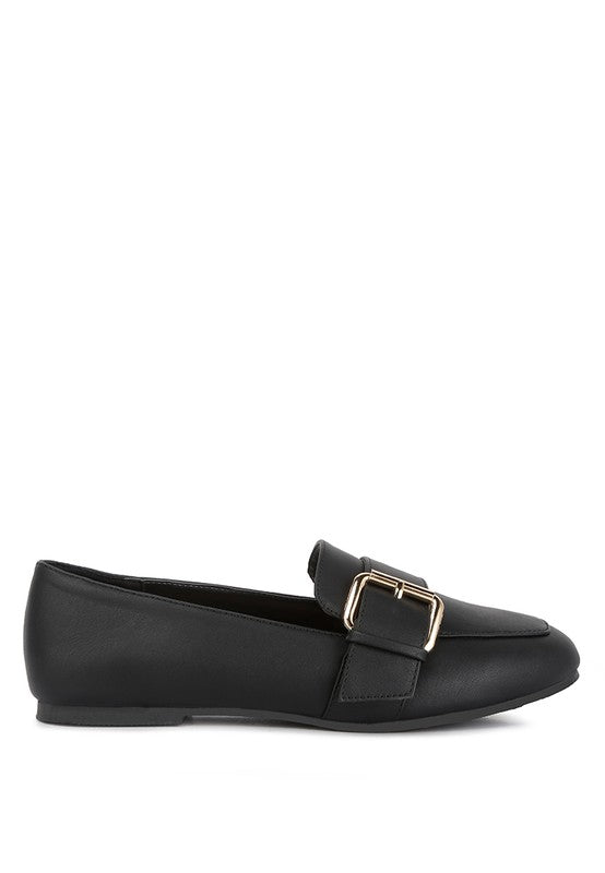 Stacey B's Saskia Pin Buckle Detail Loafers