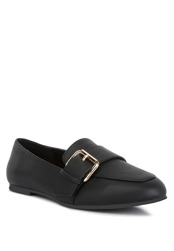 Stacey B's Saskia Pin Buckle Detail Loafers