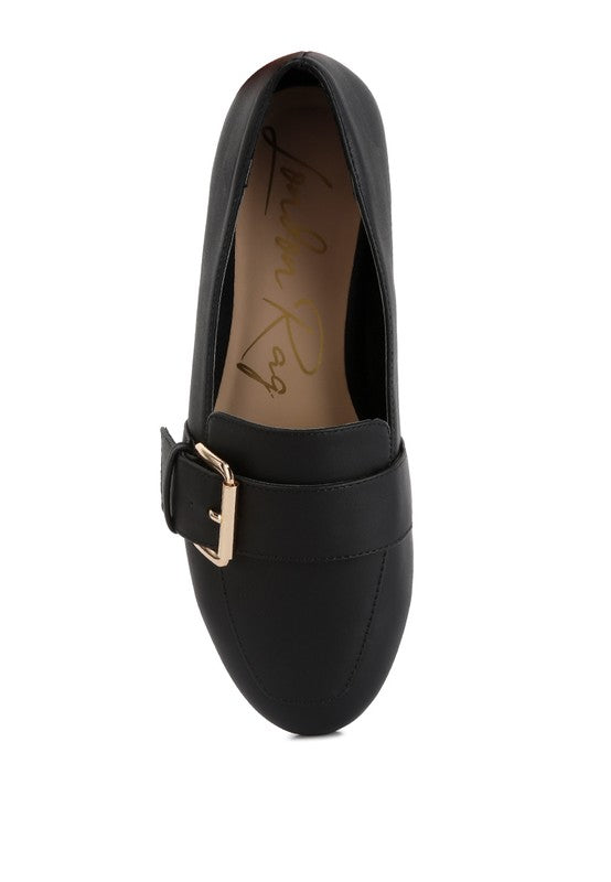 Stacey B's Saskia Pin Buckle Detail Loafers