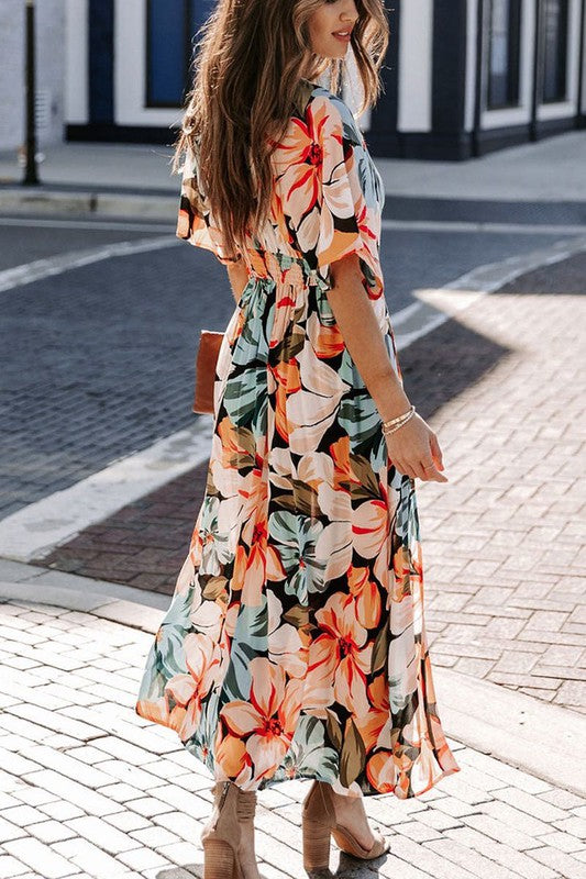 Stacey B's Floral Midi Dress