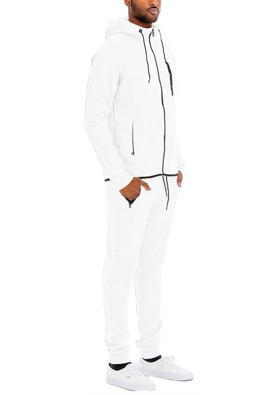 Stacey B's Mens Full Zip Sweat Pant Sweat Set