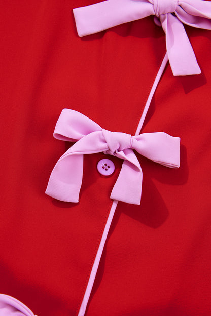 Stacey B's Red Dotted Heart Festive Valentine Blouse