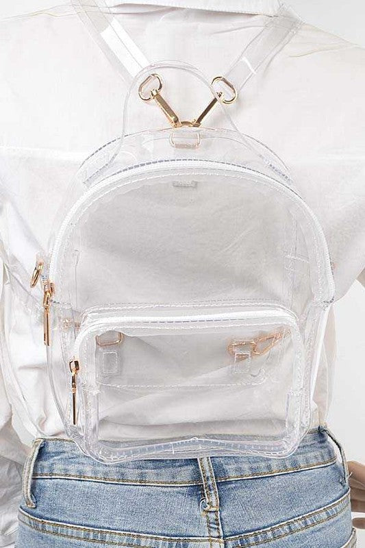 Stacey B's Transparent Cleared Stadium Small Backpack