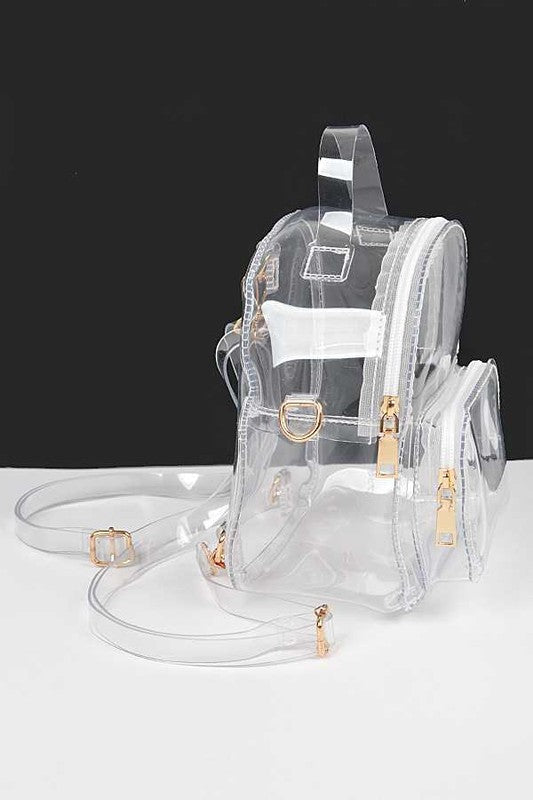 Stacey B's Transparent Cleared Stadium Small Backpack