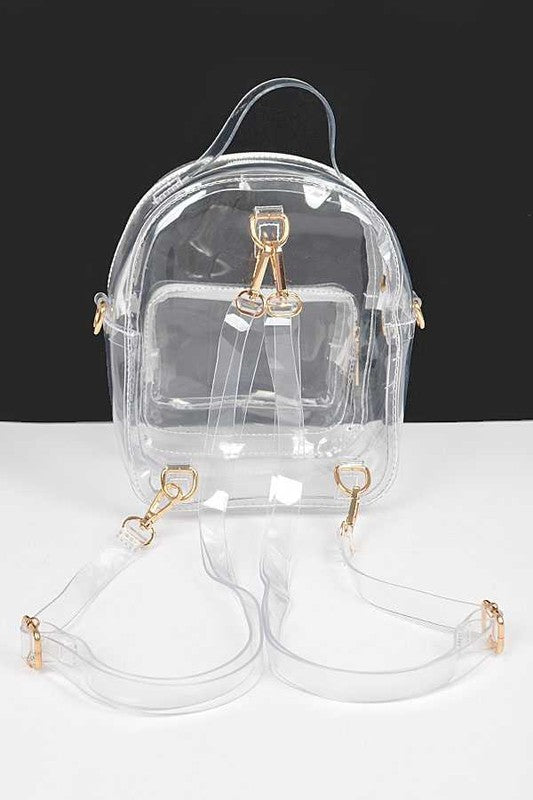 Stacey B's Transparent Cleared Stadium Small Backpack