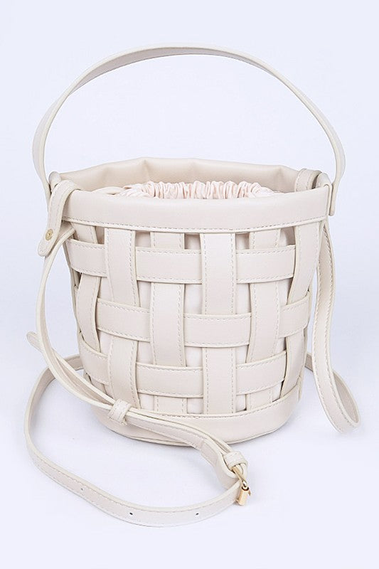 Stacey B's In 1 Open Weaved Bucket Swing Bag