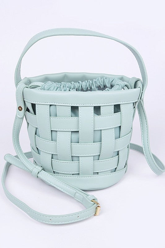 Stacey B's In 1 Open Weaved Bucket Swing Bag